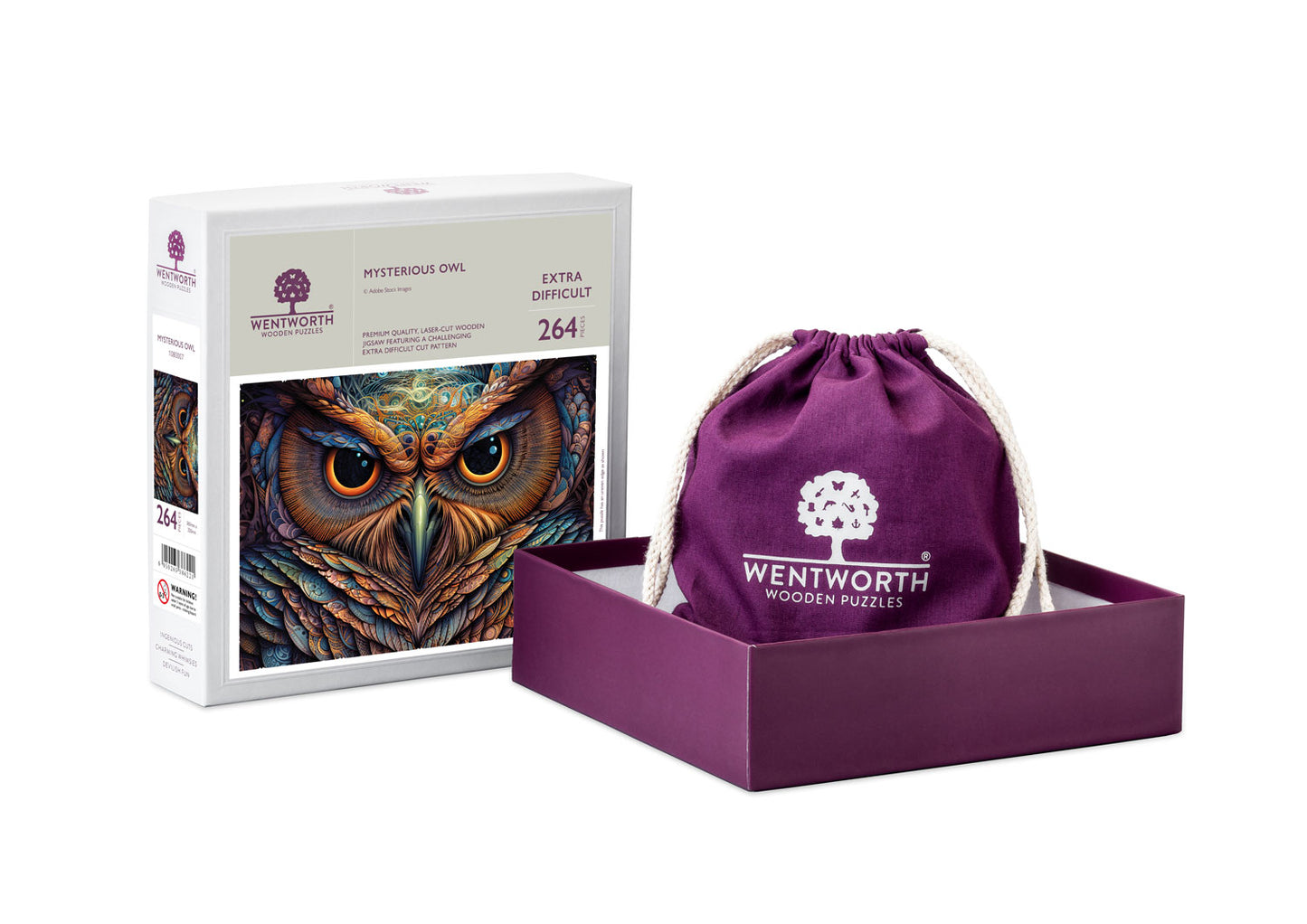 "Mysterious Owl" 264-piece wooden puzzle