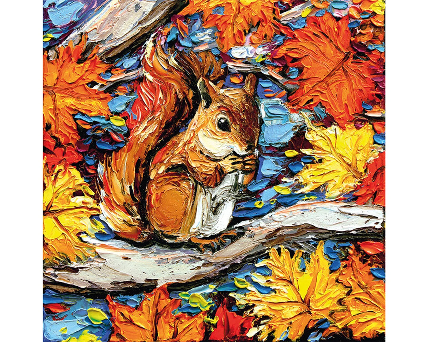 Wooden puzzle "Painted Squirrel" 240 pieces