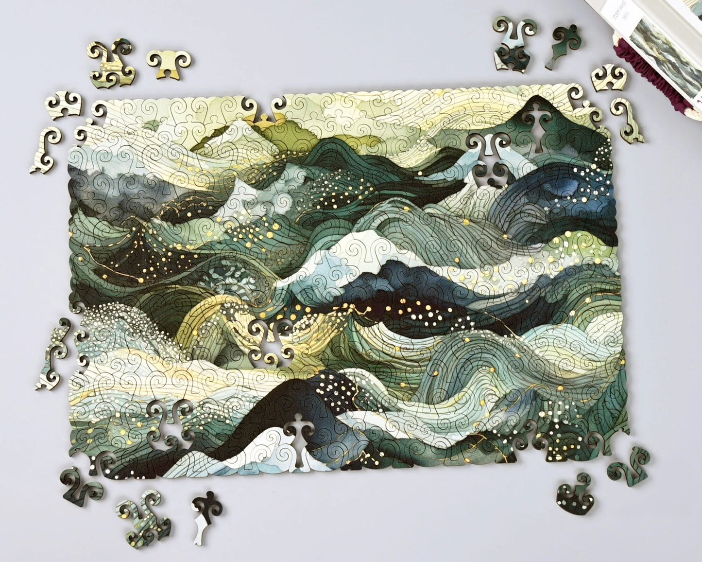 Wooden puzzle "Wild Waves" 241 pieces