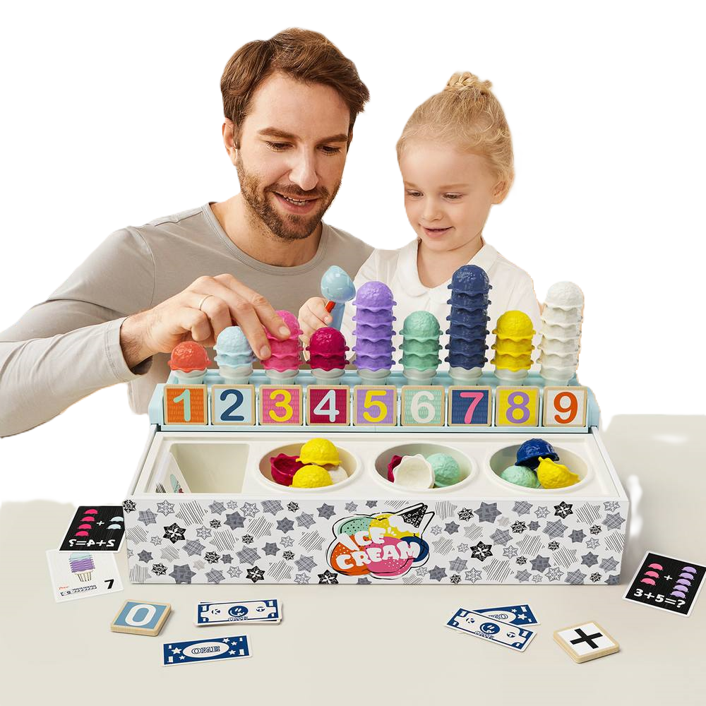 Ice cream parlor with numbers TopBright