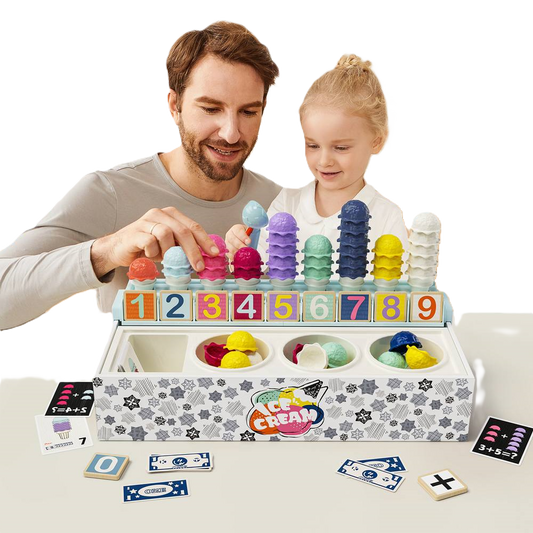 Ice cream parlor with numbers TopBright