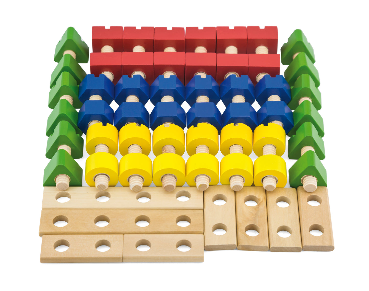 Wood screws and nuts