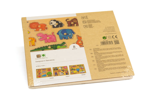 Wooden wedges - jungle animals