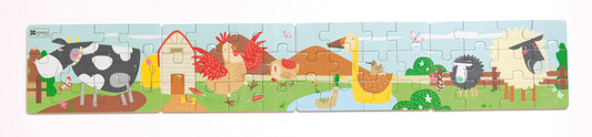 Wooden puzzle with 4 parts - Andreu farm