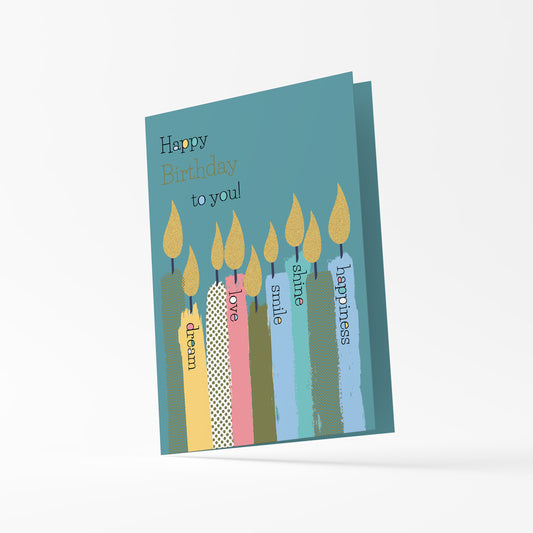 Ευχετήρια κάρτα origami για γενέθλια