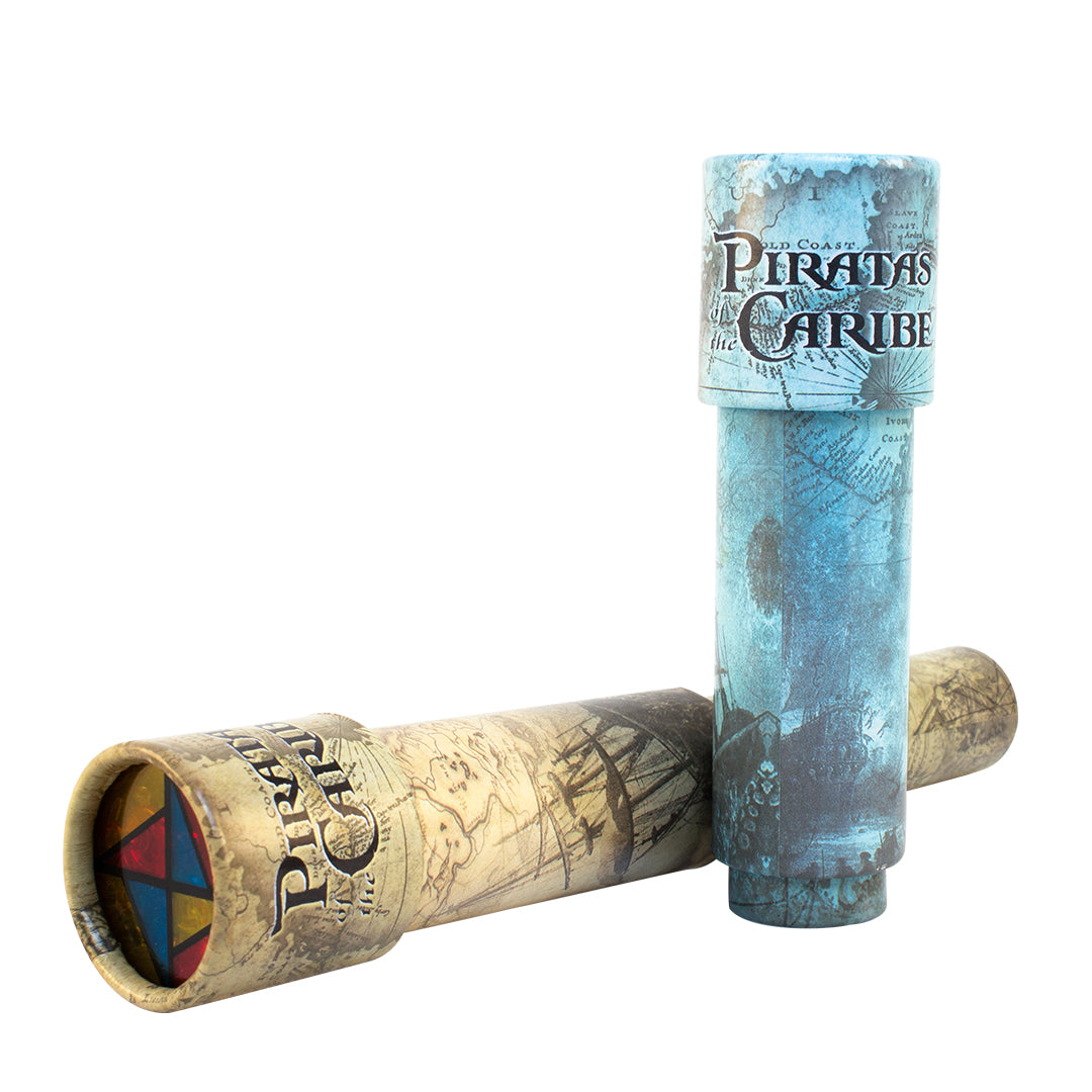 Kaleidoscope with pirate design, beige