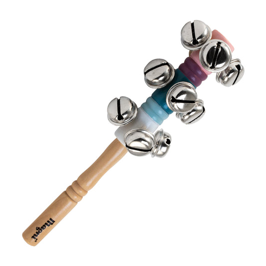 Bell stick musical toy with 12 bells