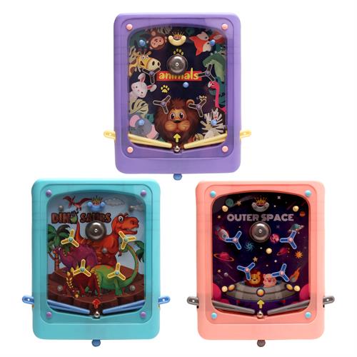 Pinball table with dinosaurs, turquoise color