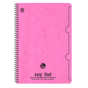 A4 spiral notebook 3 topics, 90 sheets Special easy find pink