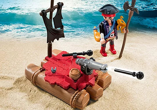 Suitcase with pirate and raft - Playmobil 5655