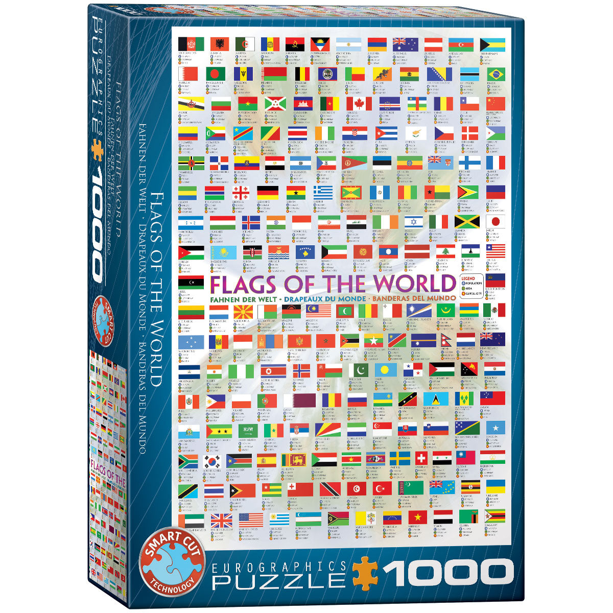 "Flags of the World" puzzle, 1000 pieces