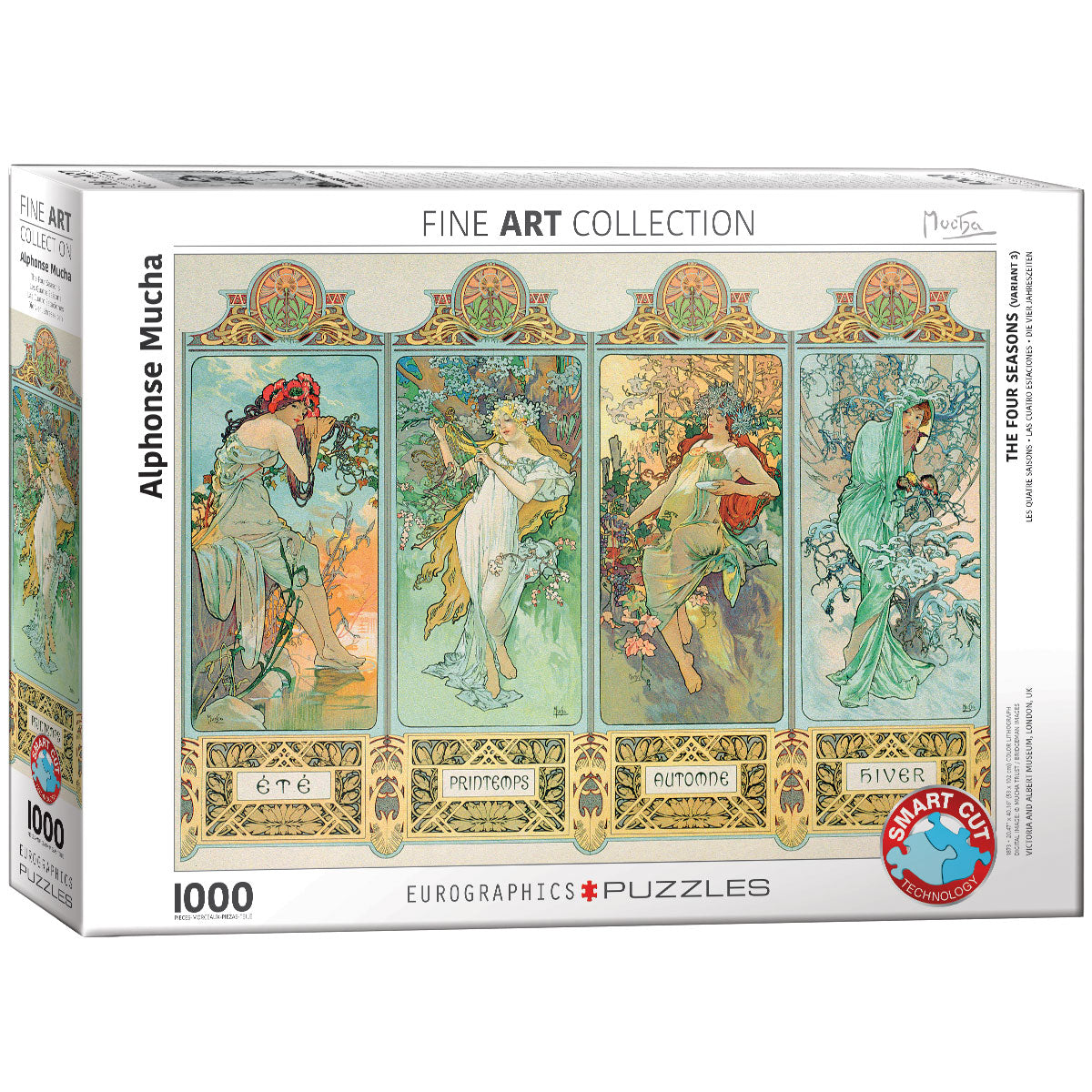 Puzzle "The 4 Seasons" (variant 3), Mucha, 1000 pieces