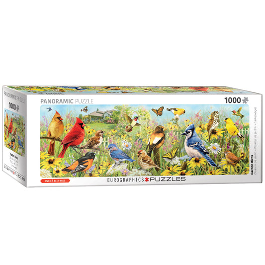 Puzzle "Garden Birds", 1000 pieces panoramic 6010-5338 Garden Birds Panorama