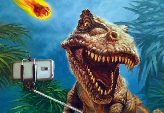 "Dino Selfie" puzzle, 100 pieces