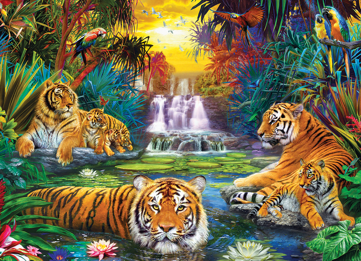 Tiger Paradise 500 Piece Jigsaw Puzzle