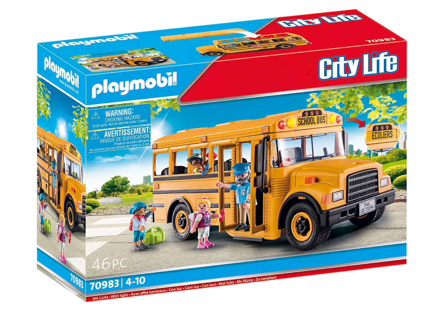 Playmobil City Life σχολικό λεωφορείο με μαθητές 70983