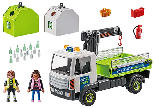Playmobil City Action 71431 Glass Recycling Vehicle