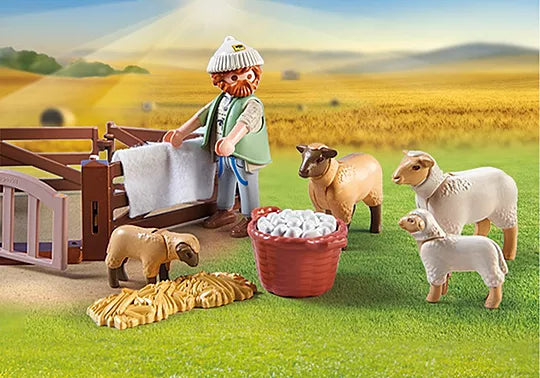 Shepherd with sheep - Playmobil 71444