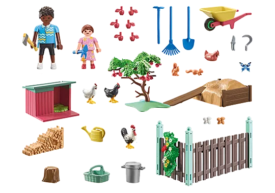 Country house garden with chicken coop Playmobil my Life 71510