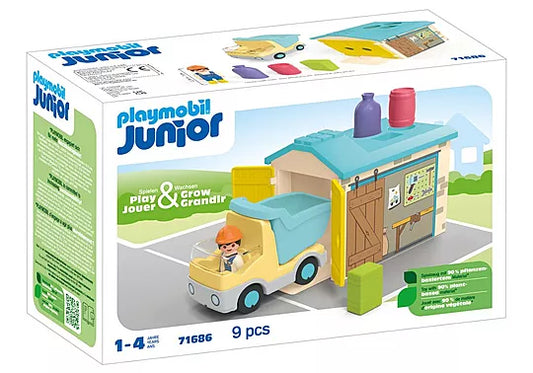 Playmobil Junior 71686 Truck with Garage
