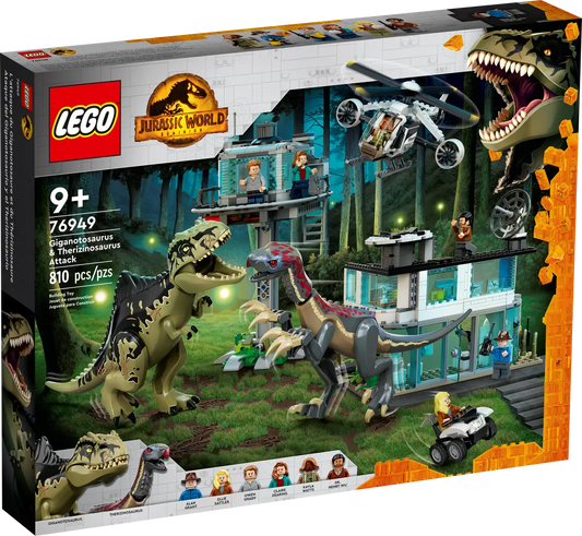 LEGO® Jurassic World Giganotosaurus and Therizinosaurus Attack 76949