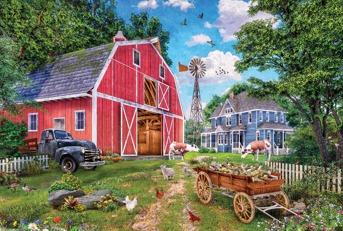 Puzzle "Farmhouse" 550 pieces in a Eurographics tin box