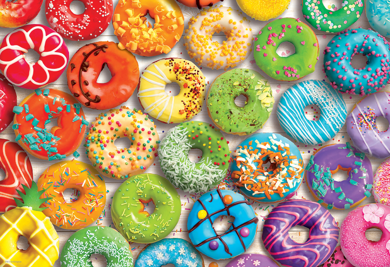 "Donuts" puzzle 550 pieces in a tin box