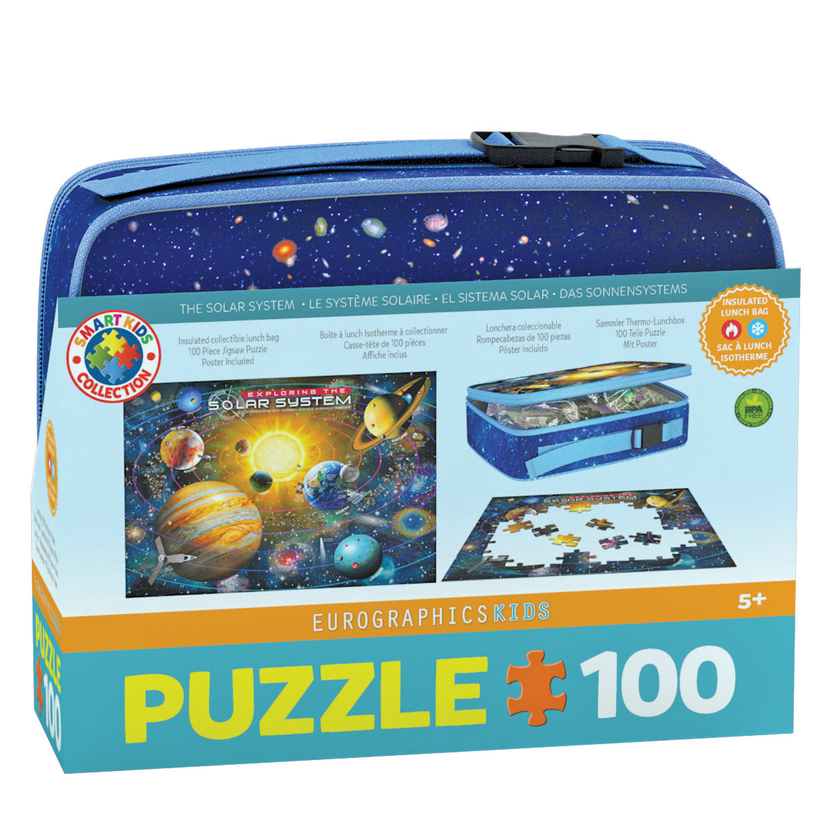 Isothermal bag with 100-piece "Solar System" puzzle