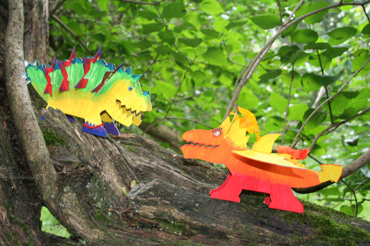 Terrifying dragons - made of cardboard