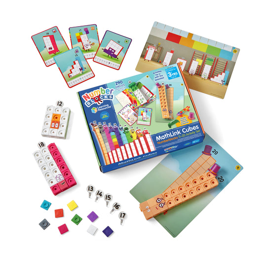 Number cubes 11-20, MathLink®Cubes activity set LSP0950-UK