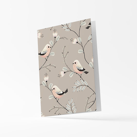 Ευχετήρια κάρτα origami με σπουργίτι