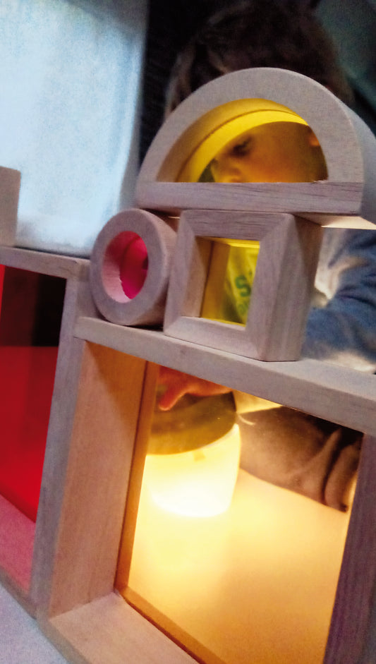 Ημιδιάφανα τουβλάκια-ουράνιο τόξο edukalu