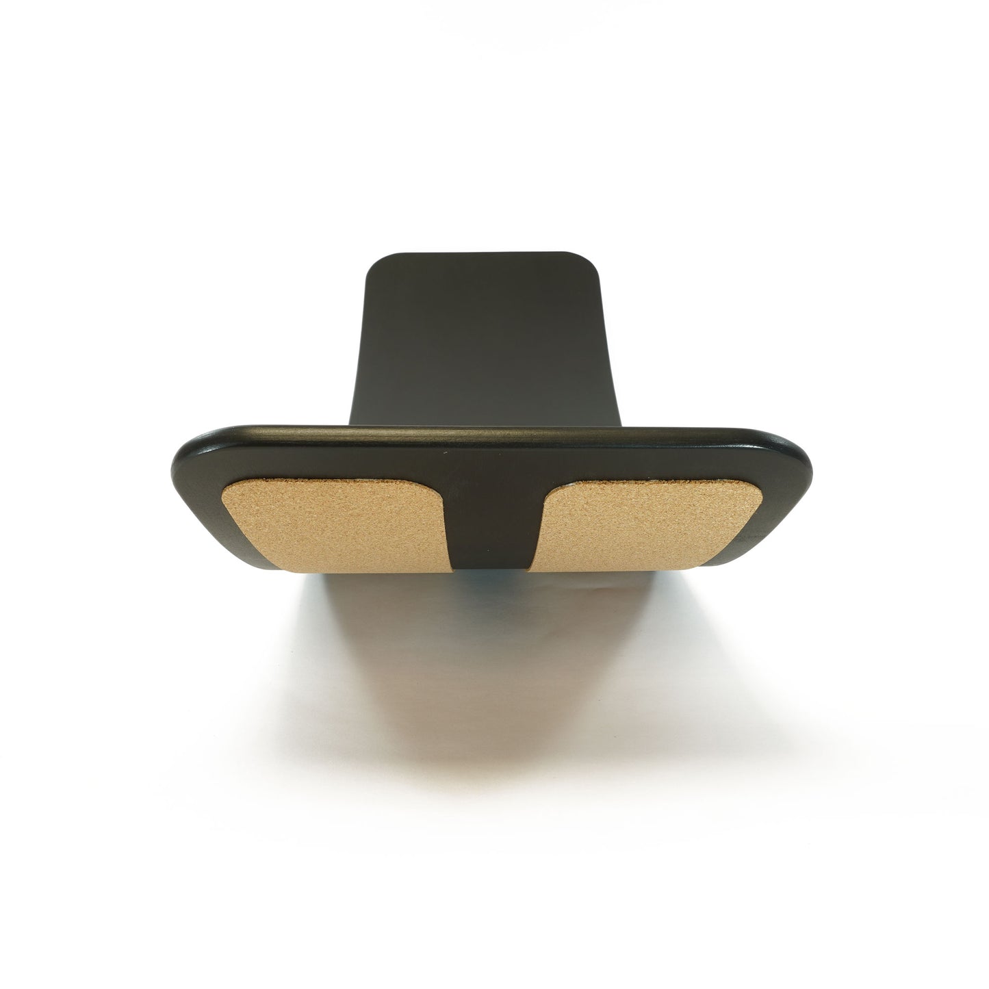 Εύκαμπτη ξύλινη σανίδα ισορροπίας das.Brett με αντιολισθητικά, χρώμα μαύρο