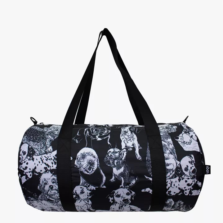 Τσάντα ταξιδιού Loqi Red Poppy Bee Dogs Weekender