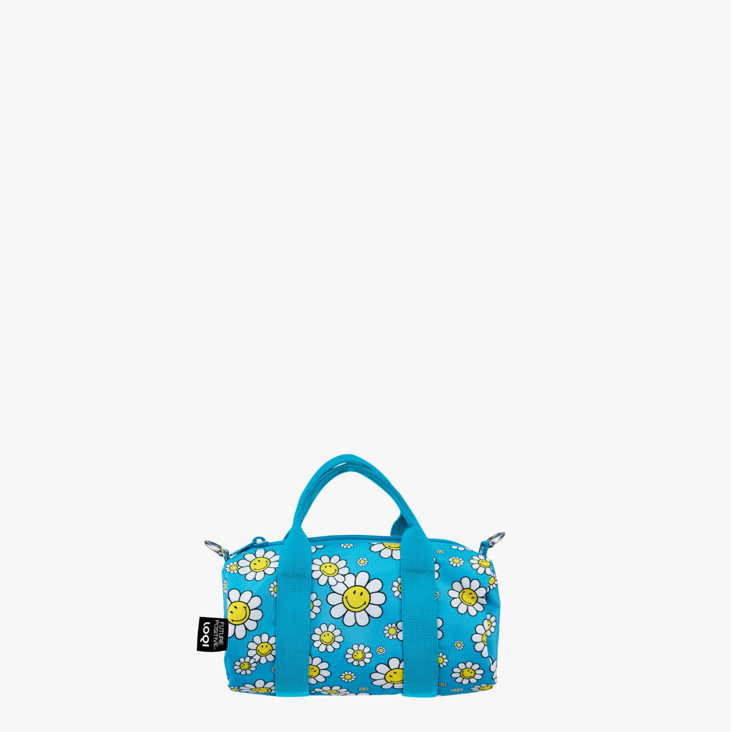 Τσάντα ώμου Loqi Smiley Flowers Aquarius small weekender