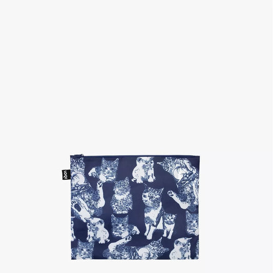 Θήκες Loqi Red Poppy-Cats zip pockets set