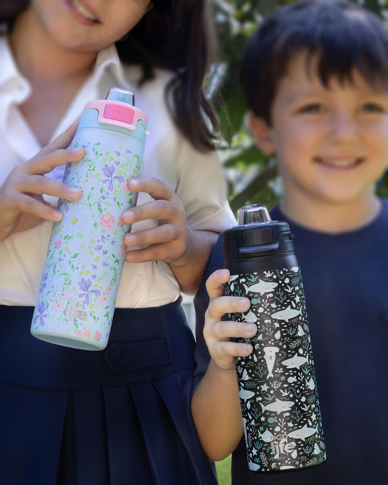 Παγούρι-ανοξείδωτο θερμός 650 ml Ecolife καρχαρίες
