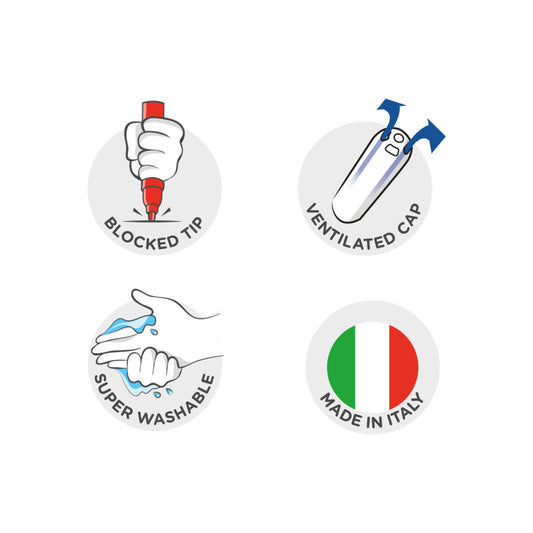 Carioca jumbo art markers 50 pieces in 24 colors-42312