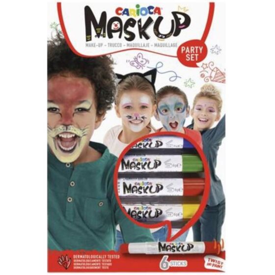 Carioca face markers mask up-party set, 6 colors