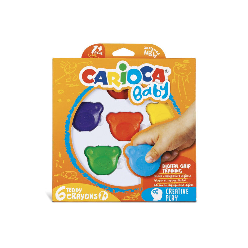 Κηρομπογιές Carioca baby teddy, ηλικίες 1+