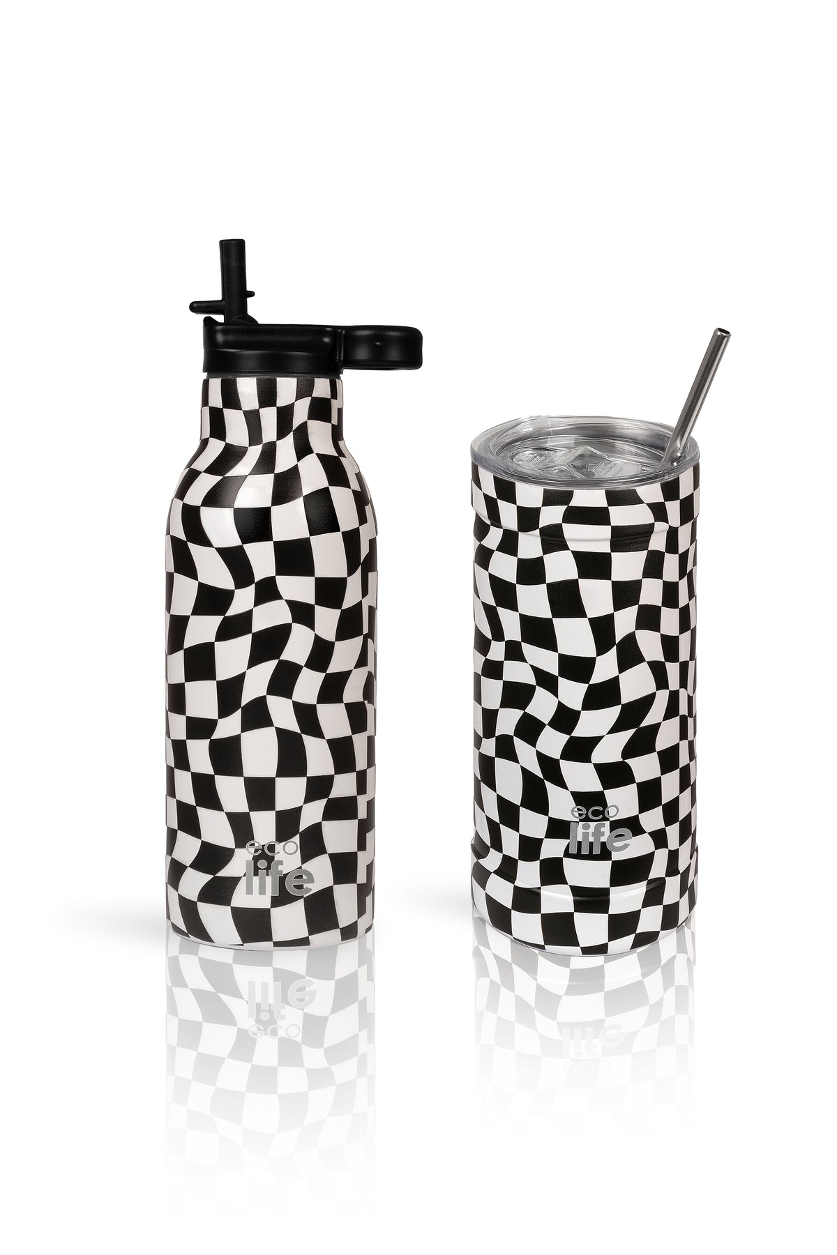 Παγούρι-ανοξείδωτο θερμός 550 ml Ecolife Chessboard