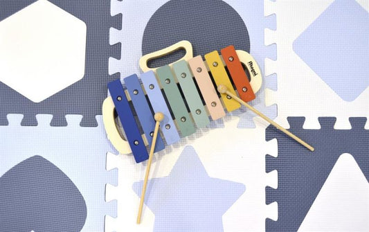 Shape floor puzzle, 6 foam tiles