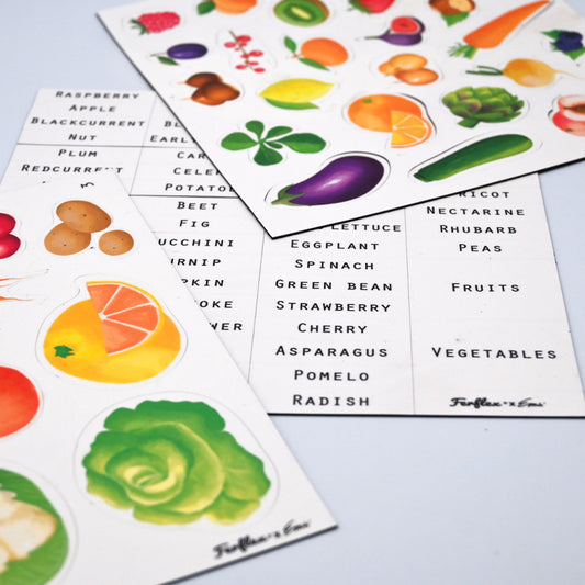 Fruit and vegetable magnet game