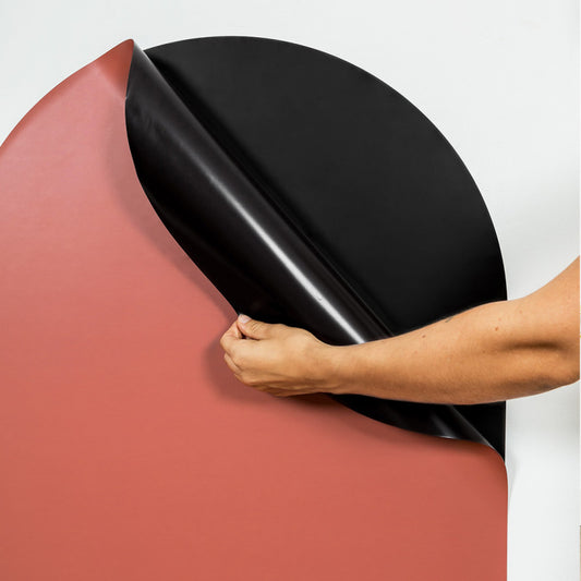 Magnetic self-adhesive board colored arch-terracotta