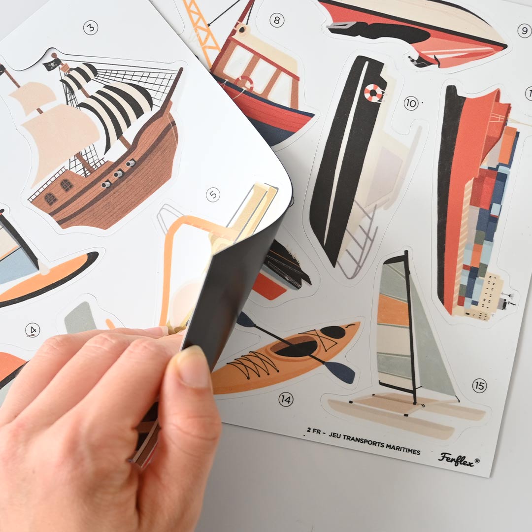 Σετ από μαγνήτες θαλάσσια μεταφορικά μέσα Ferflex