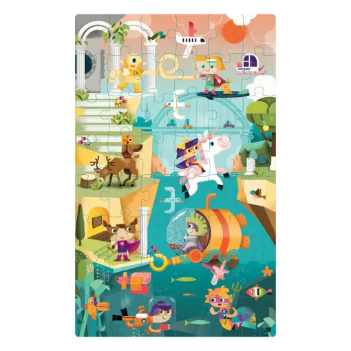 60-piece floor puzzle Oddy At Sea Supermythos 5+