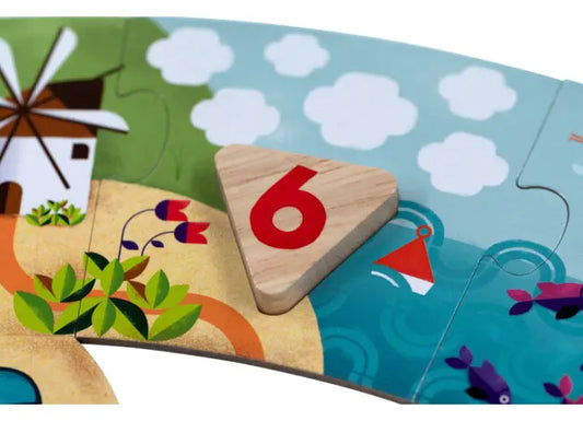 Oddy At Sea farm-themed domino puzzle