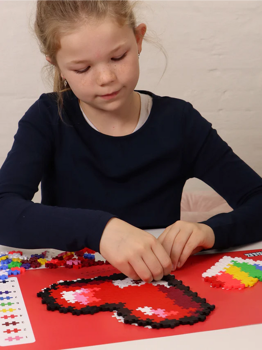 Hearts-Plus-Plus puzzle blocks by number, 250 pieces