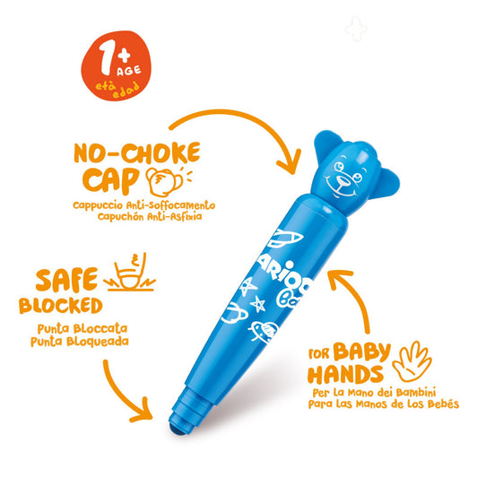 Carioca baby markers 6 colors, ages 1+ 42815