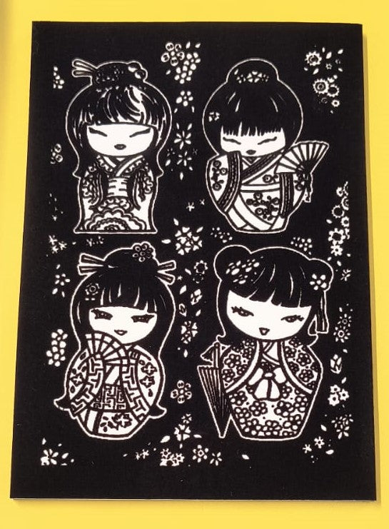 Τετράδιο Velvet A5 βιβλιοδετημένο, ριγέ, κορίτσι